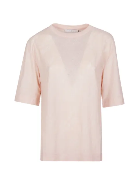 IRO short-sleeve crew-neck top Pink WM19HEVEN