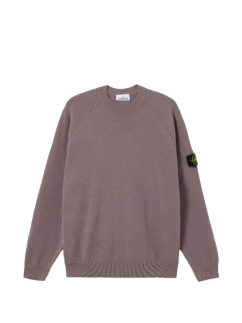Stone Island textured-knit sweater Purple L1S155100020S01B9