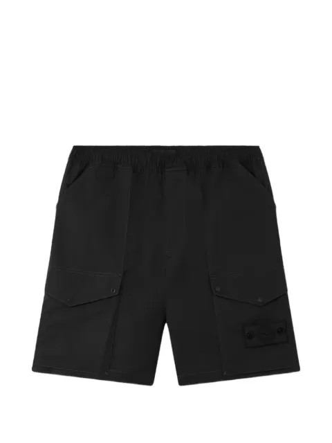Stone Island l100004 all-weather cotton canvas S.I. Ghost shorts Black L1S15L100004S0F01