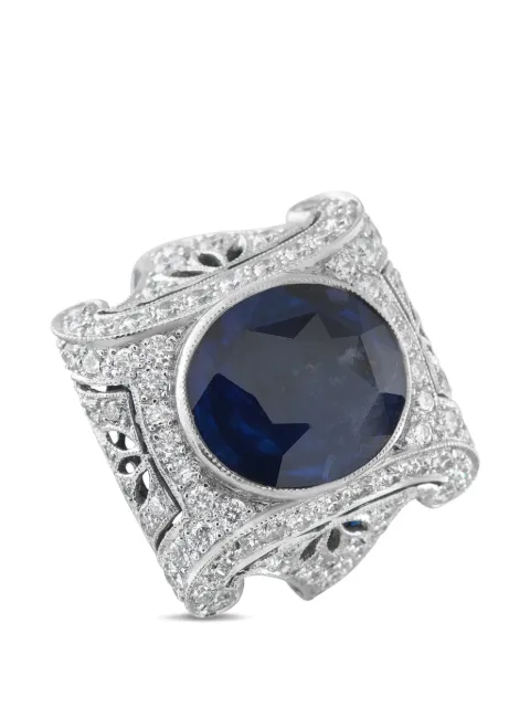 LB Exclusive diamond and sapphire ring Silver MF27021826