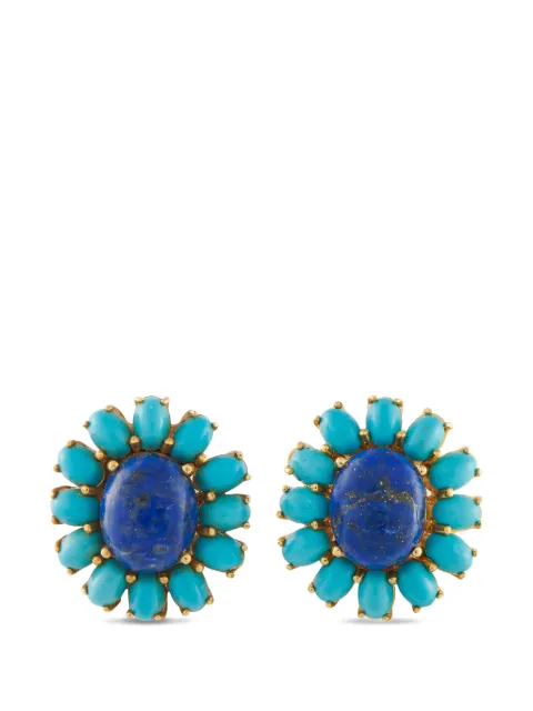 LB Exclusive lapis lazuli and turquoise earrings Gold MF22021826