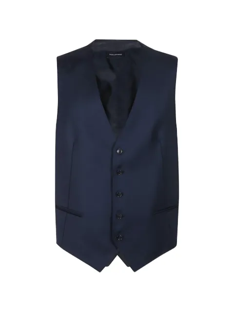 Tagliatore button wool waistcoat Blue BRIANF070001U