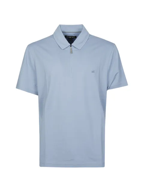 Michael Kors zip detail polo shirt Blue CS552HOHFK