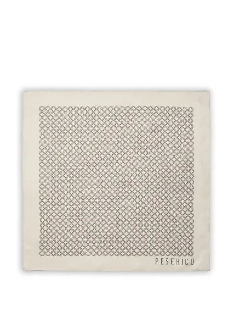 Peserico geometric-print scarf Neutrals R71023C0CC804