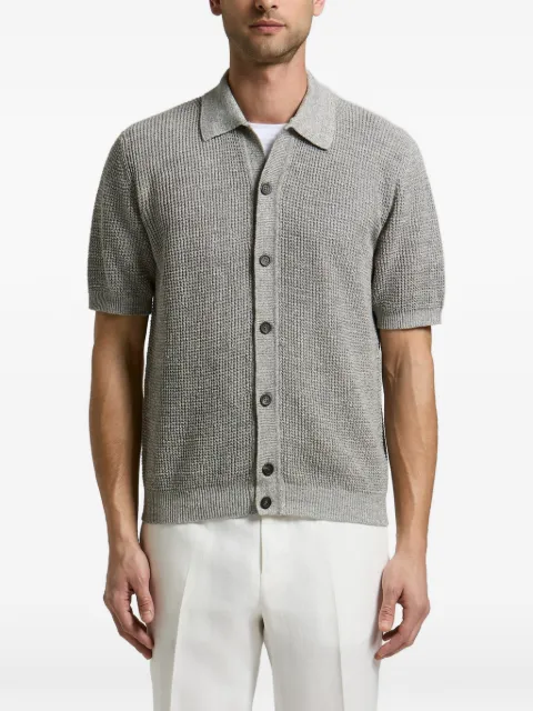 Peserico waffle-knit short-sleeve shirt Grey R59507F0709106