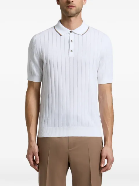 Peserico ribbed-knit short-sleeve polo shirt White R59490F189173R