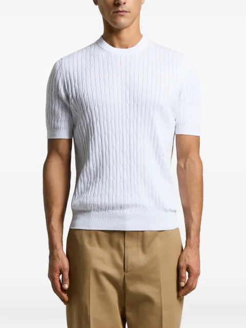 Peserico cable-knit T-shirt White R59522F1209108
