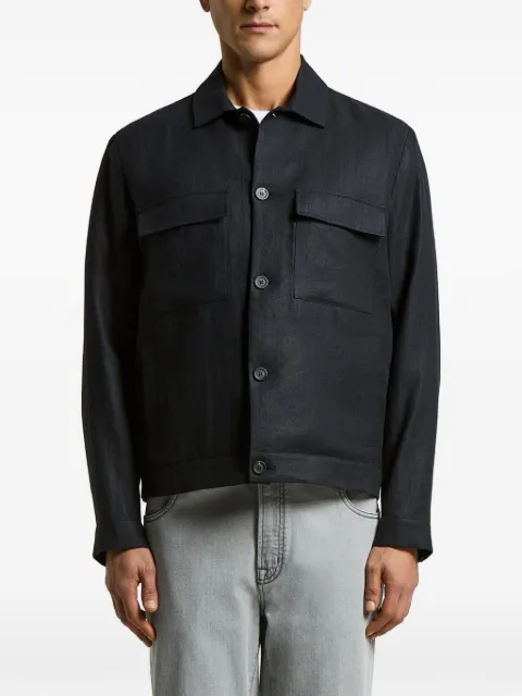 Peserico pocket button jacket Blue 71R5223702606
