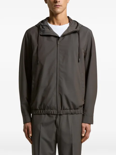 Peserico hooded zip jacket Brown 71R5224002561