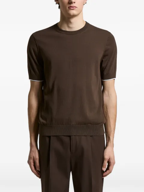 Peserico knit T-shirt Brown R59477F149173N