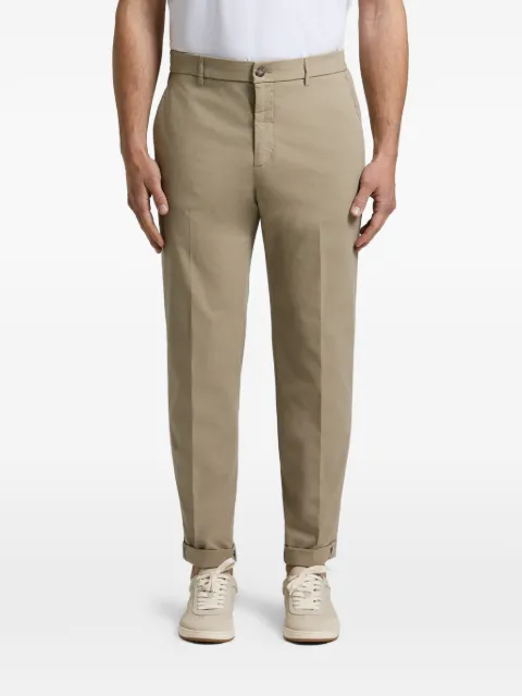 Peserico elasticated-waistband turn-up trousers Neutrals R54725T2300800