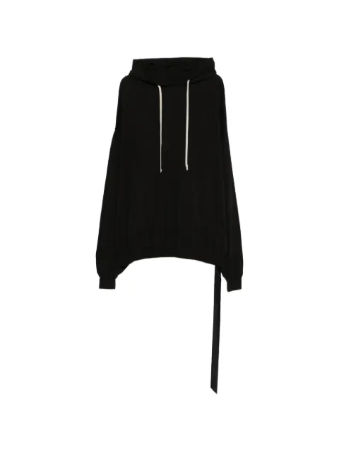 Rick Owens DRKSHDW tie-detail hoodie Black DU01F4282FP