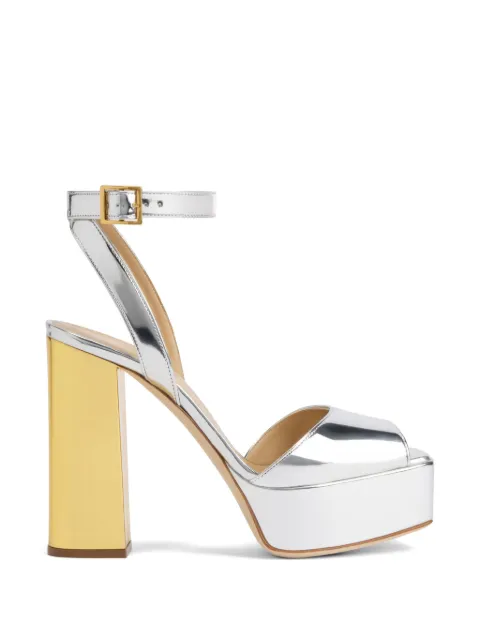 Giuseppe Zanotti Betty platform buckle strap sandals Silver E600041H03