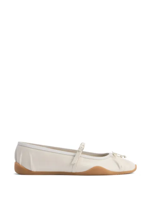 Giuseppe Zanotti Mary Jane bow strap ballet flat White RS60020003
