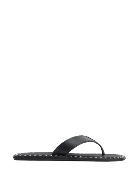 Giuseppe Zanotti stud-embellished leather thong flip flop Black EU60042001