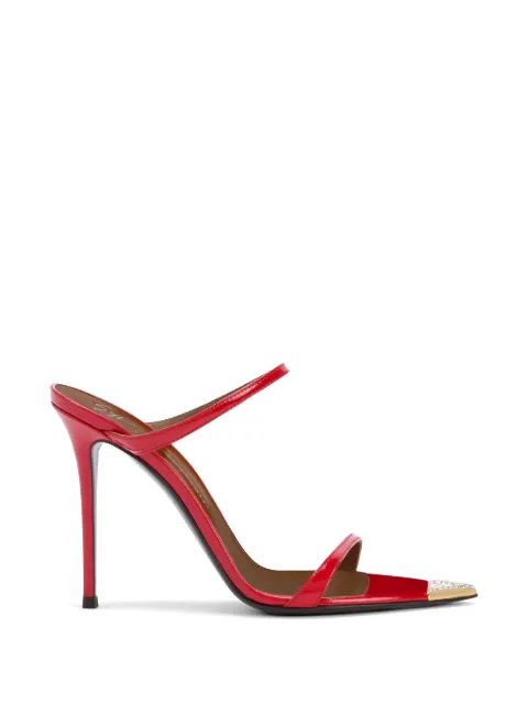 Giuseppe Zanotti Intriigo Jewelry metal-detail sandals Red I500019006