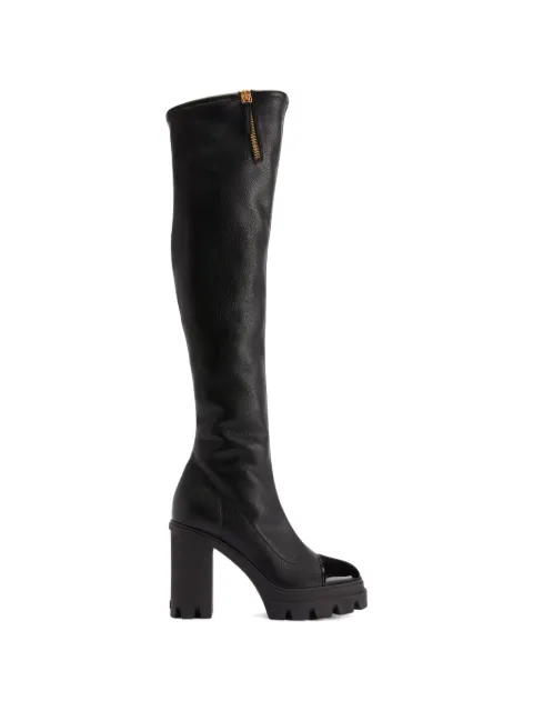 Giuseppe Zanotti shiny toe platform boots Black I380005H01