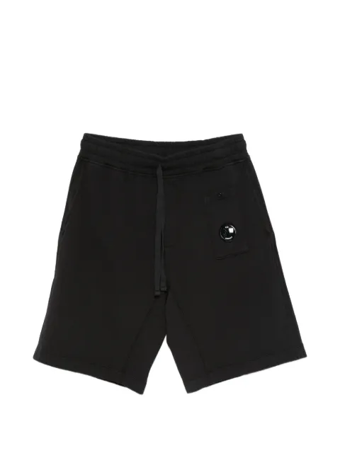 C.P. Company fleece drawstring-waist shorts Black 20CMSB210A110337O999