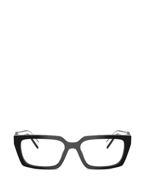 Prada Eyewear rectangle-frame contrasting-arm glasses Black PRD05V