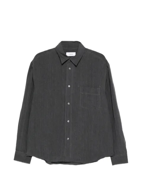 Lardini chest-pocket buttoned shirt Grey PAABUPACA66204