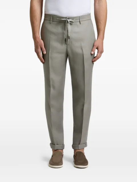 Peserico linen straight-leg trousers Grey R54295D02606