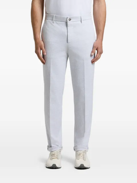 Peserico turn-up tapered trousers Grey R54213J0D06904