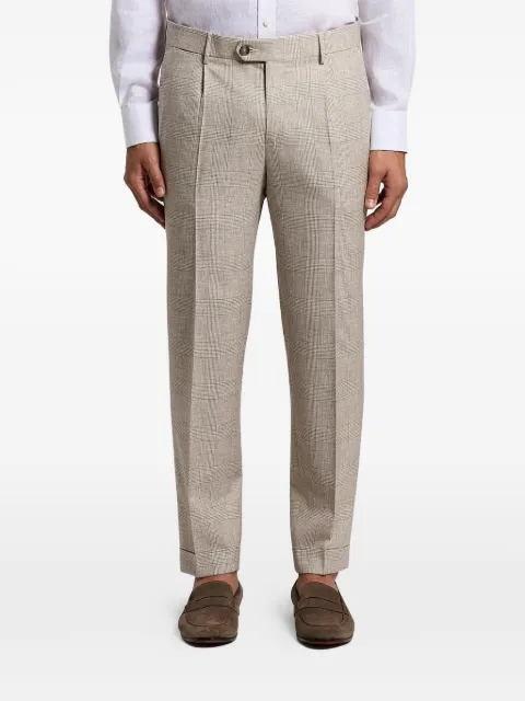 Peserico checked pleated trousers Neutrals R5422302721