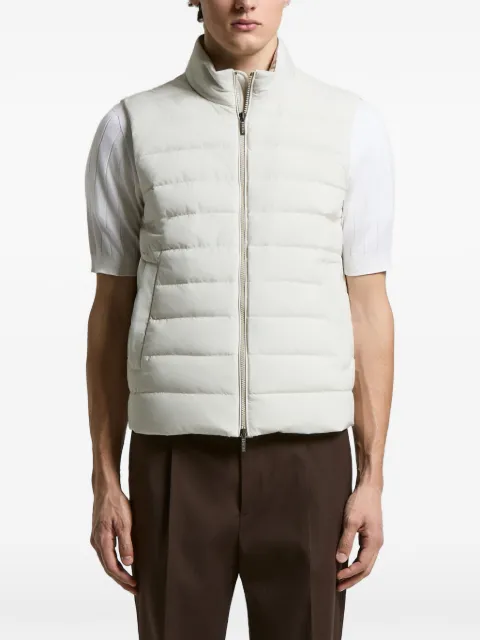 Peserico zip padded gilet Neutrals R53077