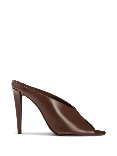Giuseppe Zanotti square-toe leather sandals Brown E600071003