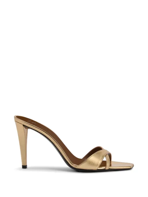 Giuseppe Zanotti Intriigo square toe heeled sandals Gold E600070003