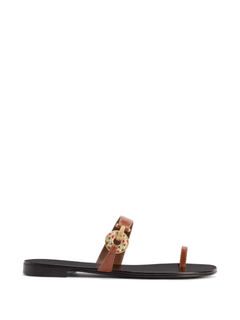 Giuseppe Zanotti Jaylen flat sandals Brown E600059001