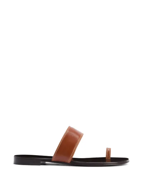 Giuseppe Zanotti Nitis contrasting stitching band sandals Brown E600043001
