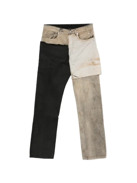 Rick Owens DRKSHDW patchwork jeans Black DU01F4397COMW1A