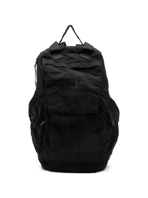 C.P. Company Plain Paper Touch mixed backpack Black 20CMAC155A110188M999
