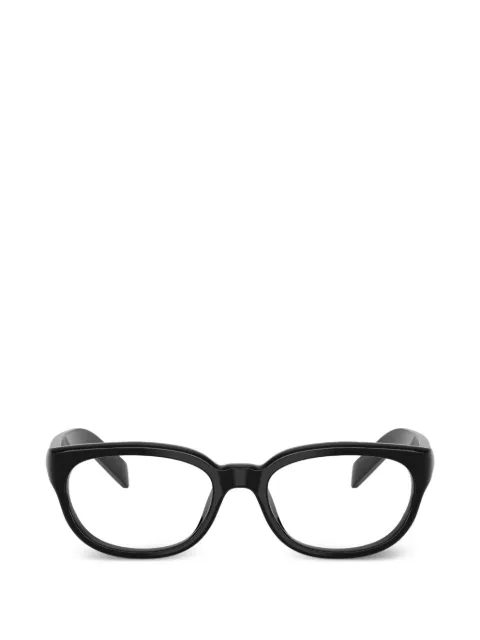 Prada Eyewear oval-frame glasses Black PRD03VU