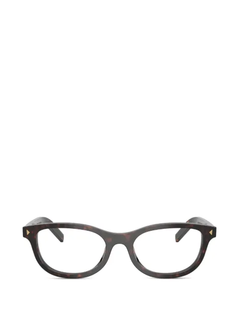Prada Eyewear geometric glasses Brown PRD01VU17N1O1