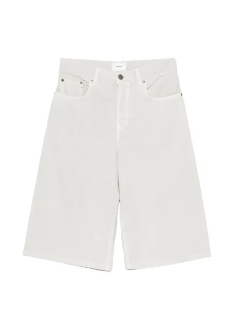 Haikure New Becky logo-patch denim shorts Grey HEW03350GF146