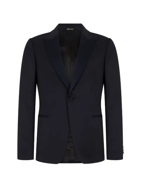 Zegna single-breasted blazer Blue 282KGR317701A3