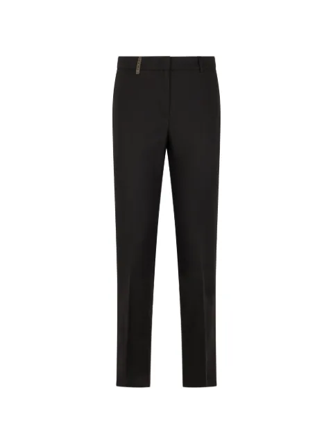 Peserico slit-hem trousers Black M04826J001953