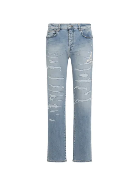 AMIRI distressed signature jeans Blue AMBMJE1060