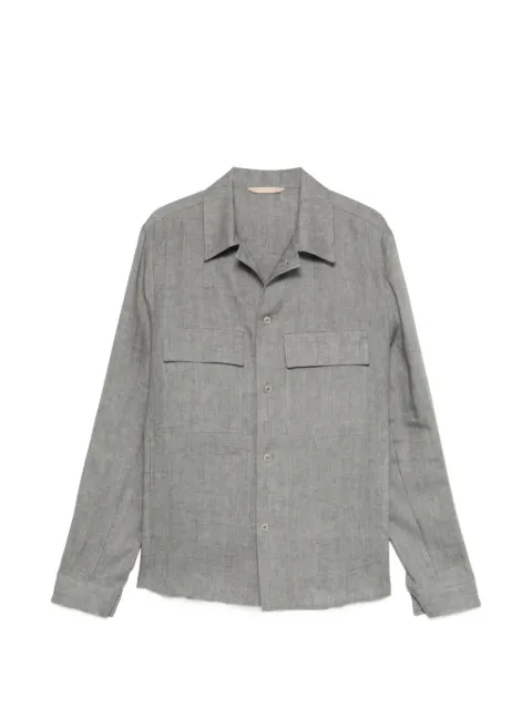 Briglia 1949 John flap-pocket shirt jacket Grey 325118