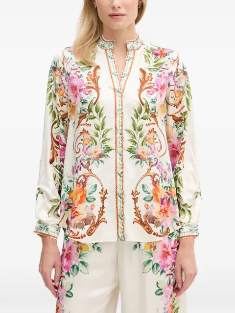 Hale Bob Khalani floral-print shirt White 5YDG212A