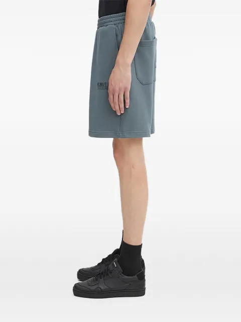 Helmut Lang logo back-pocket shorts Blue P04HM209