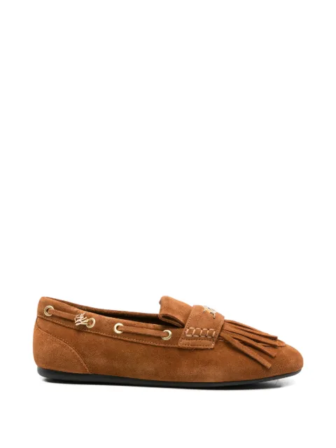 Karl Lagerfeld Marlee fringed loafers Brown KL41329A533