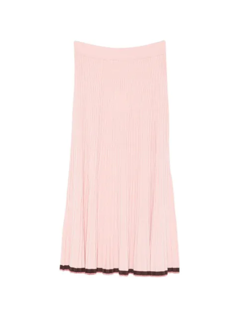 ZIMMERMANN contrast rib midi skirt Pink 7682SS26R