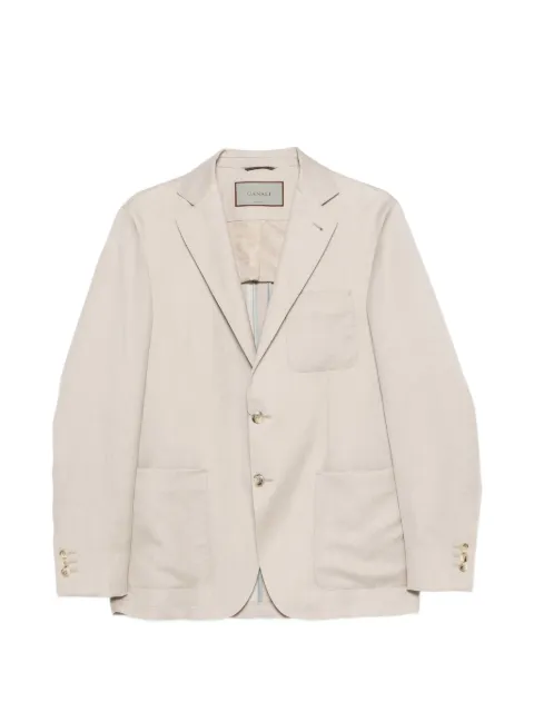 Canali single-breasted blazer Neutrals AV0597231024