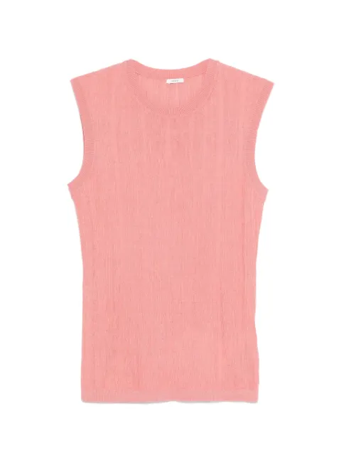 JOSEPH Calife crinkle rib tank top Pink JF009708