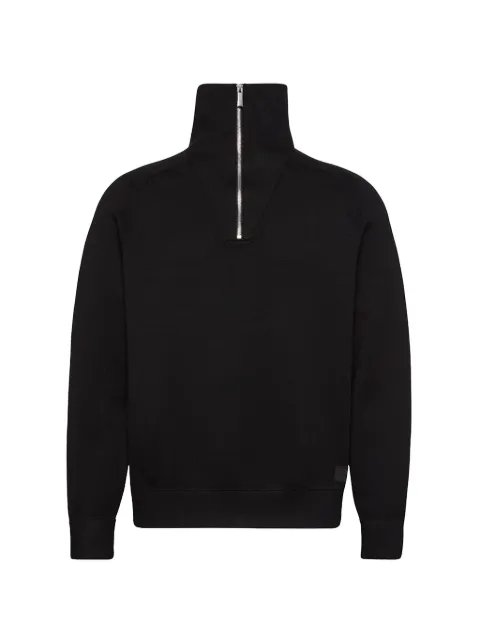 Calvin Klein zip-up high-neck jumper Black LV040BM333UB1