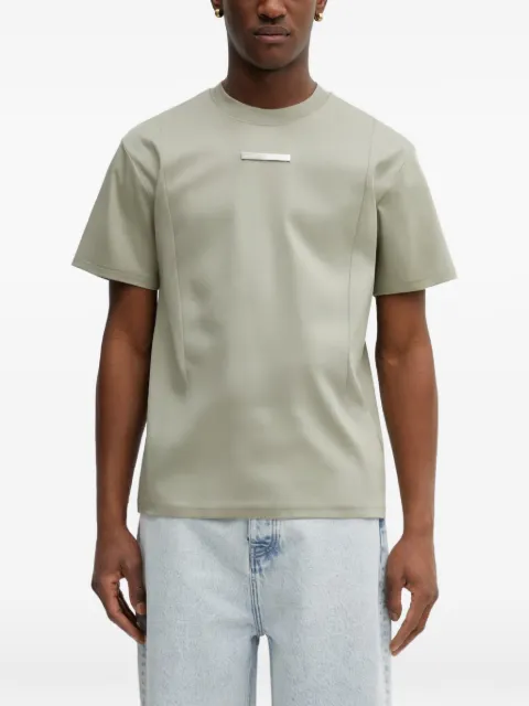 HELIOT EMIL logo-plaque T-shirt Green SS26PREM09139