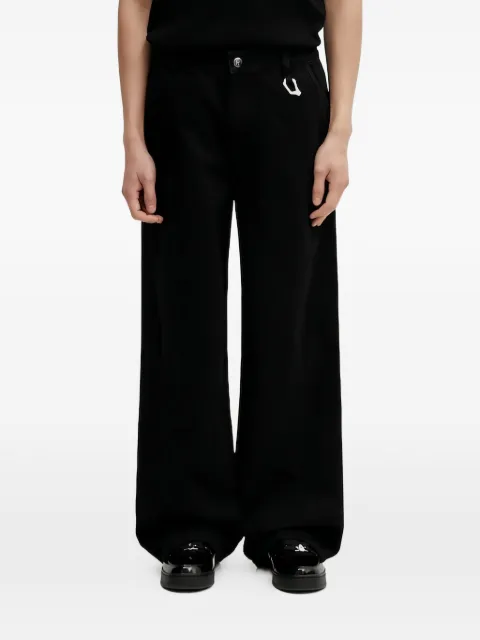HELIOT EMIL D-ring wide-leg jeans Black SS26PREM10189